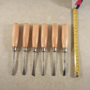 DONIGER Made in Italy Wood Chisels Gouges (6" Long)* Set of 6 DI6
