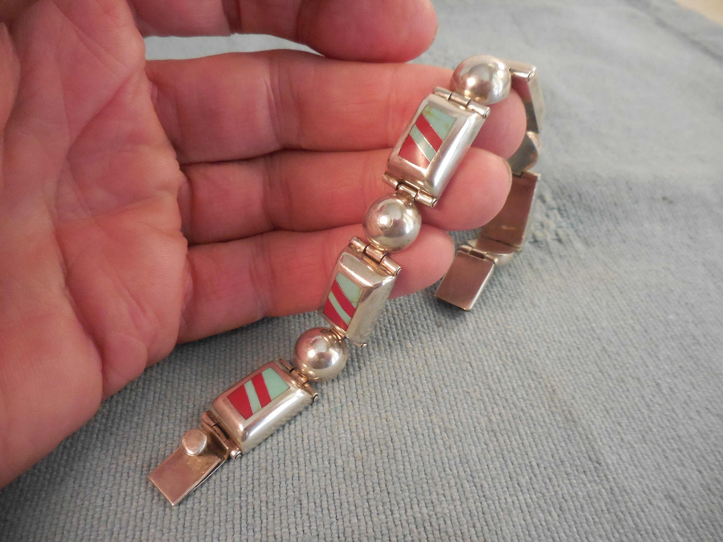 ☆☆【redline】ENTRELACET ブレスレット TURQUOISE turqouiusebigskywithpyrite_gra