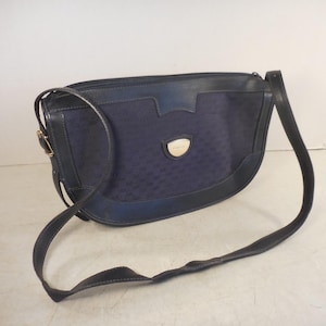 Gucci Shoulder Bag Navy Vintage - Etsy