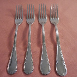 Mikasa WELLINGTON 18-8 Stainless Flatware Salad Fork Set of 4 Korea A
