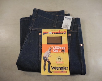 Wrangler PRO RODEO Original Cowboy Cut Blue Denim Jeans 31 x 30 13 MWZ Western Unused*