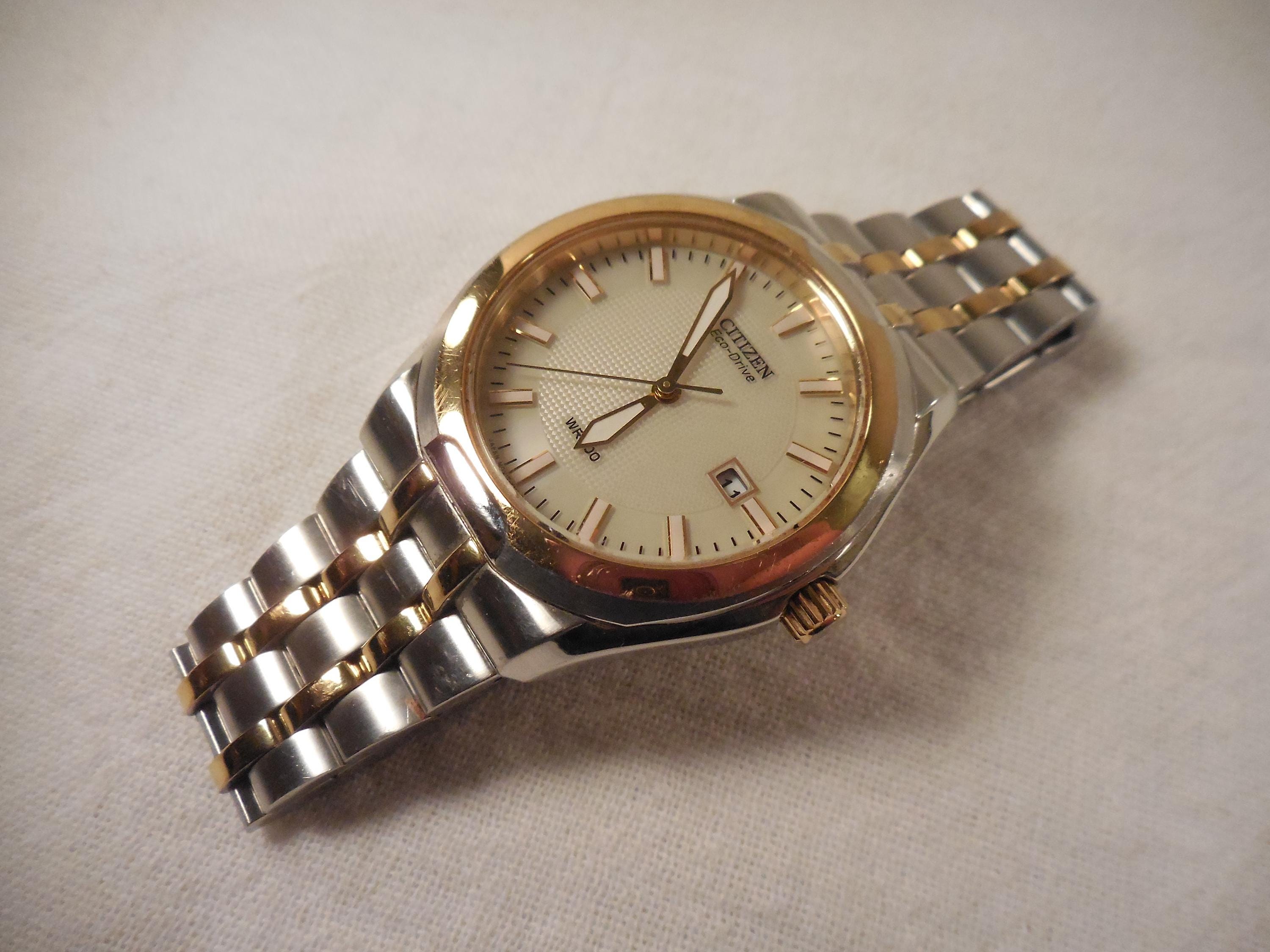 CITIZEN Eco-Drive レディース 時計 WR-100 Vintage Citzien Eco Drive WR 100 Ladies Quartz Gold Tone