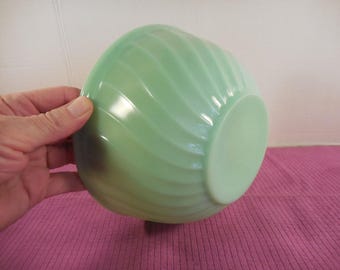 Jadeite Fire King Restaurant Ware G300 Beaded Rim Bowl - 15