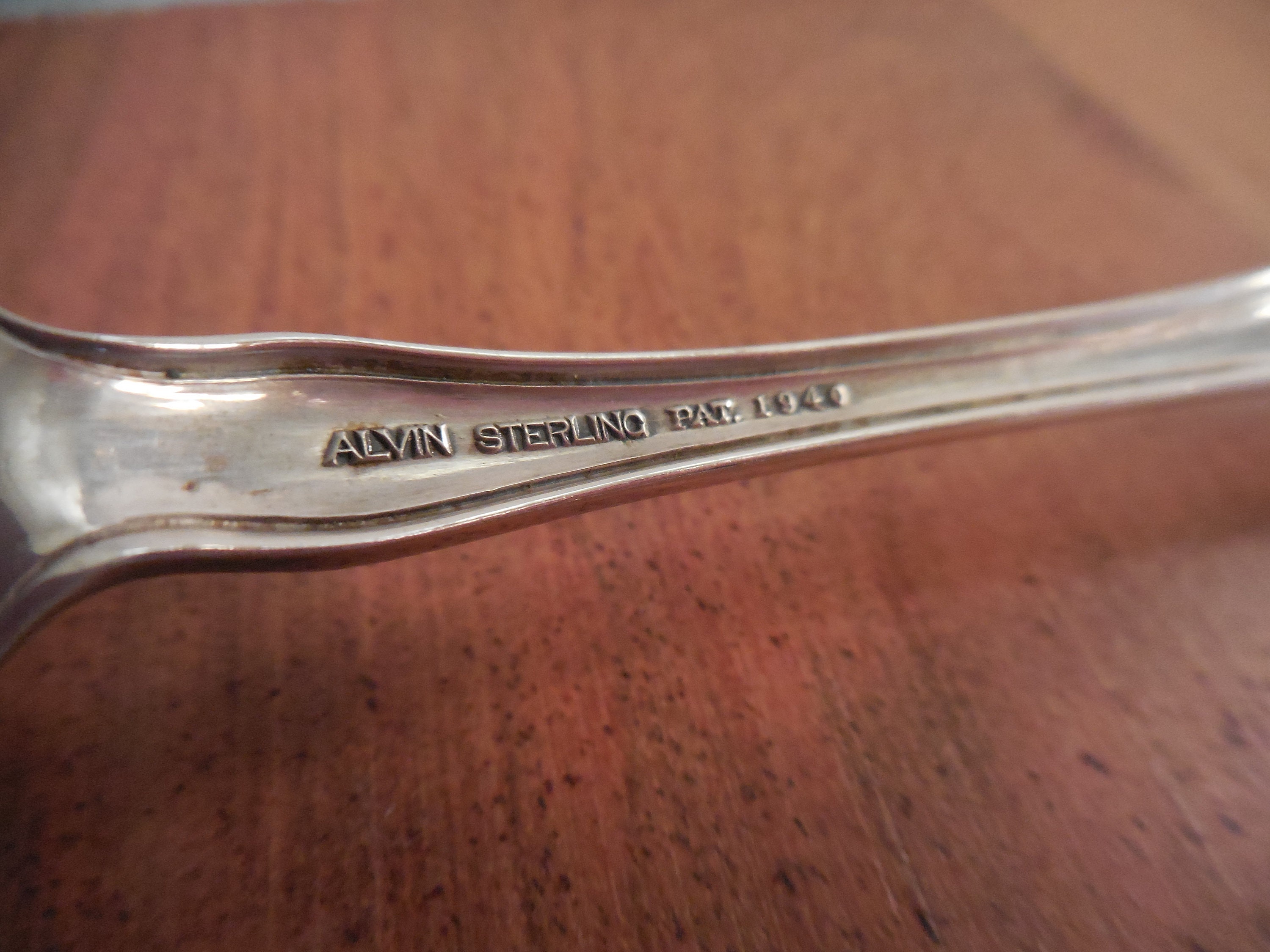 Alvin CHATEAU ROSE Sterling Silver Cold Meat Fork 7 3/8