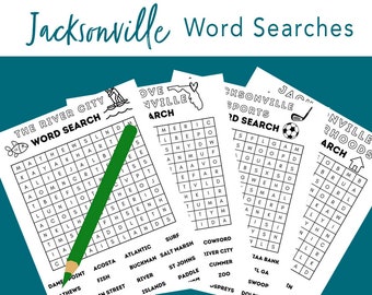 Jacksonville Word Searches for Kids