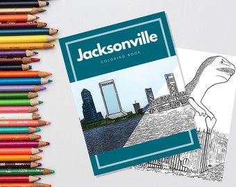 Jacksonville Coloring Book | Instant Download | Digital Files