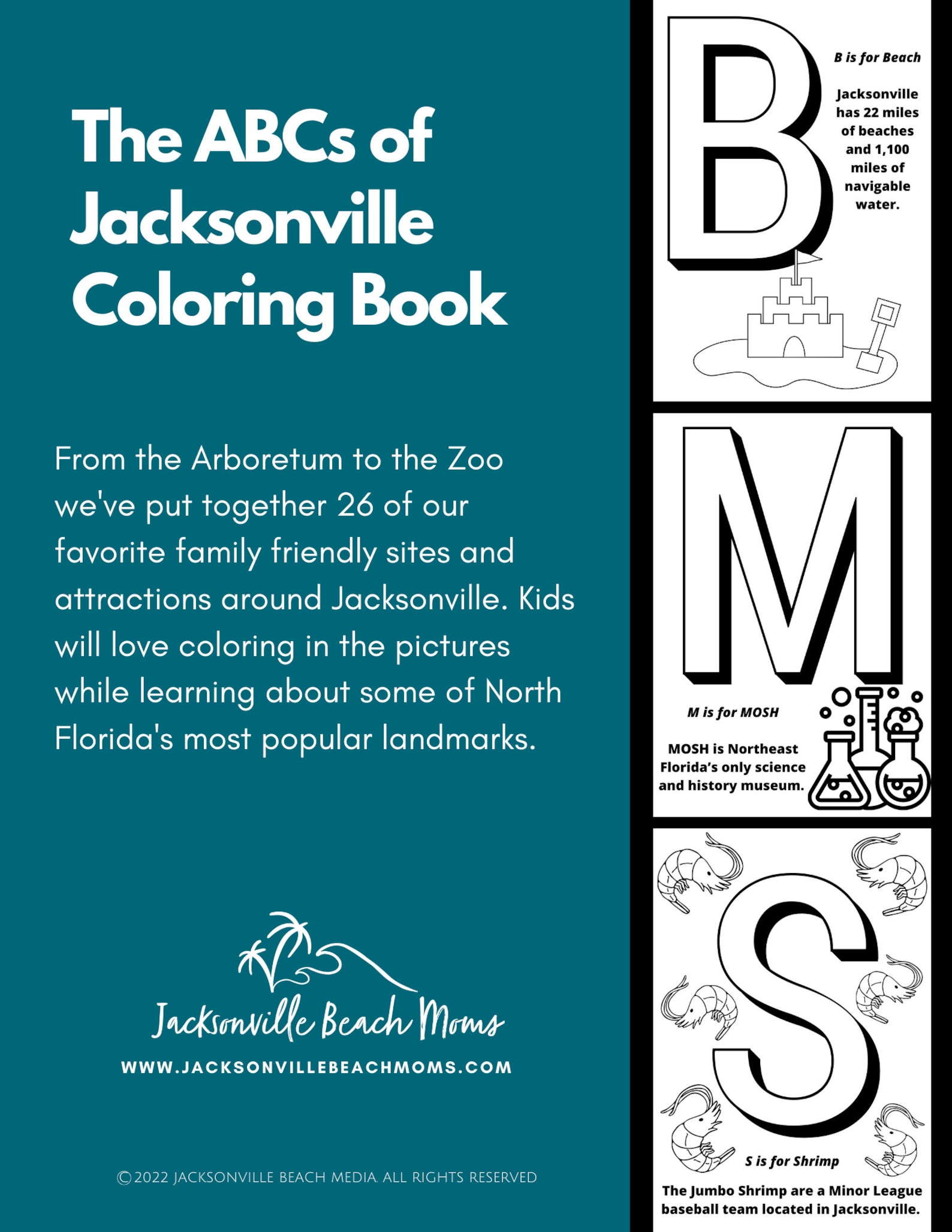 Abcs of Jacksonville Coloring Book Instant Download - Etsy