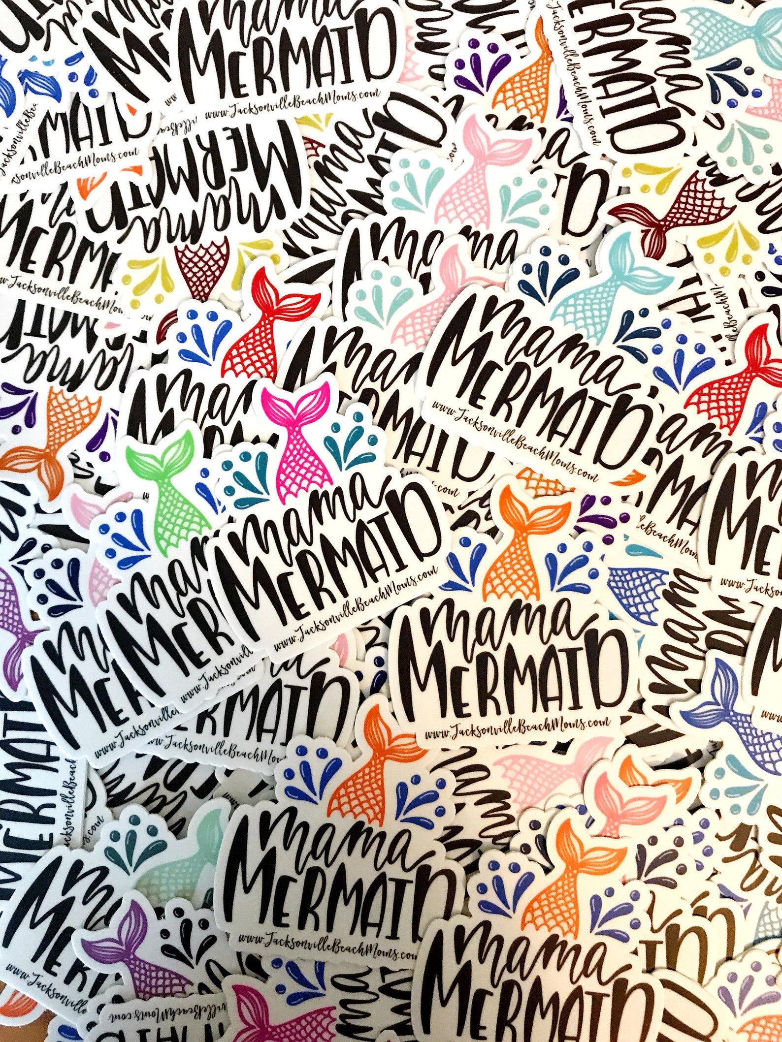 Set of 5 Jacksonville Beach Moms Stickers Etsy