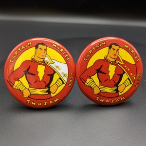 The Captain Marvel Shazam Club Membership Badge