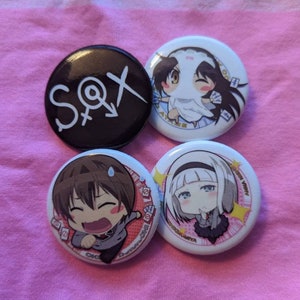 Shimoneta Buttons (Buy individually or as a set!)