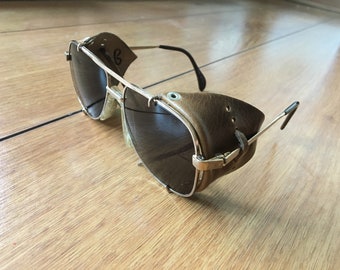 removable leather side shields for sunglasses