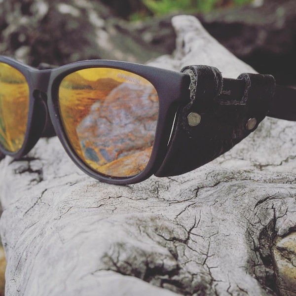 Leather SideShields for Wayfarer, Justin or Jack style sunglasses