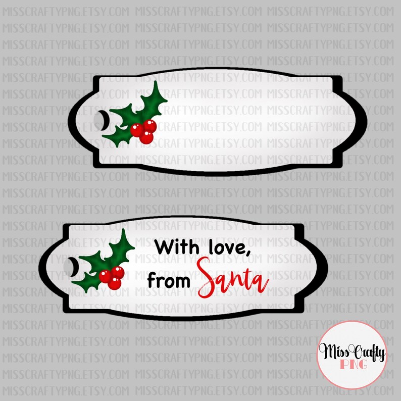 Christmas Gift Tag PNG Xmas Clip Art Christmas Crafts Etsy