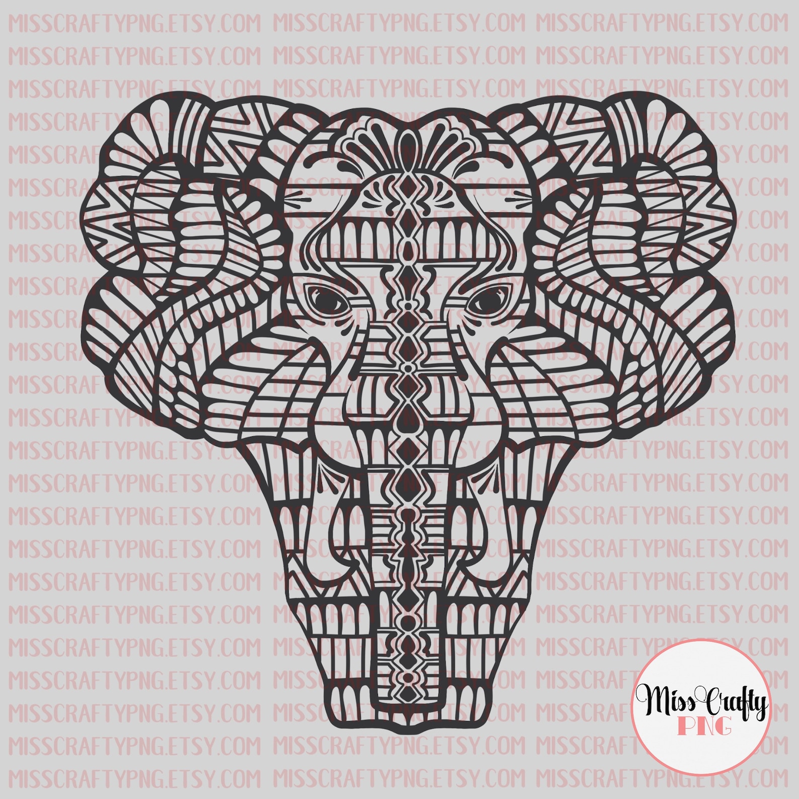 Free Free 247 Elephant Mandala Cricut SVG PNG EPS DXF File