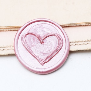 Decoración del corazón de escritura Sello de cera Sello /corazón Sello de cera Kit de sello /Custom Sealing Wax Stamp/sello de sello de cera de boda