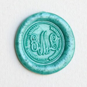 3 Initialen Personalisiertes Monogramm Wachssiegel Stempel, Hochzeitsstempel, Personalisiertes Wachssiegel StempelSet, Einladungssiegel