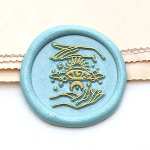 Magische Hände mit Auge Wachs Siegel Stempel / Wachs Siegel Stempel Kit / Wachs Versiegeln Stempel Kit /Hochzeit Wachs Siegel Stempel