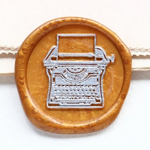 Retro typewriter Wax Seal Stamp / typewriter Wax seal Stamp kit /Custom Sealing Wax Stamp/wedding wax seal stamp
