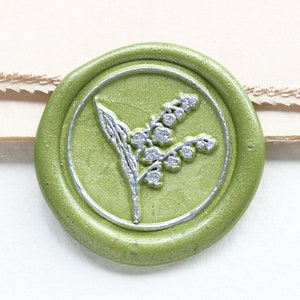 Lilie des Tals Wachs Siegel Stempel /Blume Wachs Siegel Stempel Kit /Custom Siegel Wachs Stempel/Hochzeit Wachs Siegel Stempel