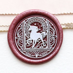 Tarot Unicorn wax Seal Stamp / journal decor wax seal Stamp / Aangepaste Sealing Wax Stempel / bruiloft wax seal stempel