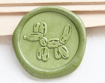 Balloon dog Wax seal stamp /cute animal Wax seal Stamp kit /Custom Sealing Wax Stamp/wedding wax seal stamp
