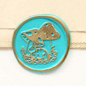 Hase und Pilz Wachs Siegel Stempel /Envelop Wachssiegel Stempel/Custom Siegelstempel/Hochzeitsstempel/Hochzeitsstempel