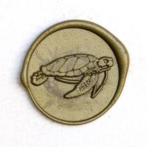 Turtle Wax seal stamp / Wax seal Stamp kit /Custom Sealing Wax Stamp/wedding wax seal stamp