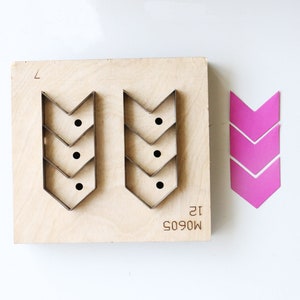 Chevron statement earring Leather cutting Die, Steel Rule Metal Die Cutter ,Leather Die Cut Mold,Leather Punch Crafts Kraft Tool
