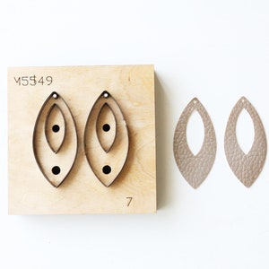 Leaf hoop orecchino Taglio in pelle Dado, orecchino in acciaio Regola Metallo Die Cutter ,Leather Die Cut Mold,Leather Punch Crafts Strumento Kraft