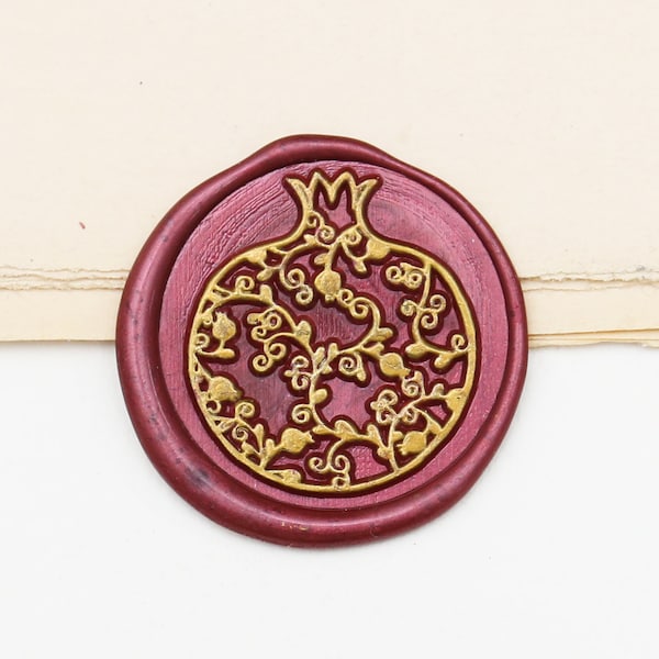 Pomegranate wax Seal Stamp /journal decor wax seal Stamp/ Custom Sealing Wax Stamp/wedding wax seal stamp