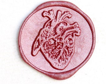 Anatomical heart  Wax Seal Stamp /Heart  Wax seal Stamp kit /Custom Sealing Wax Stamp/wedding wax seal stamp