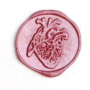 Anatomical heart  Wax Seal Stamp /Heart  Wax seal Stamp kit /Custom Sealing Wax Stamp/wedding wax seal stamp