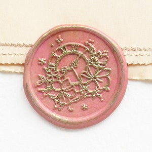 Kirschblüten und Uhren Wachs Siegel Stempel /umhüllen Wachs Siegel Stempel/Custom Siegel Wachs Stempel/Hochzeit Wachs Siegel Stempel