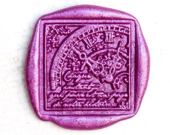 Vintage  Clock Wax Seal Stamp /Wax seal Stamp kit /Custom Sealing Wax Stamp/wedding wax seal stamp