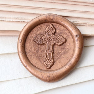 Vintage cross Wax zegel stempel/Wax zegel stempel kit/Custom zegellak stempel/bruiloft Wax zegel stempel