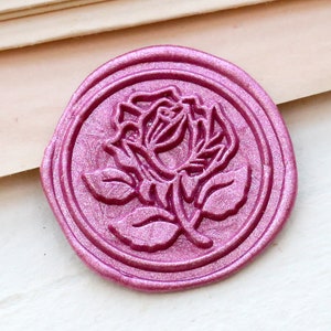 Rose Wax seal stamp /Wax seal Stamp kit /Custom Sealing Wax Stamp/wedding wax seal stamp