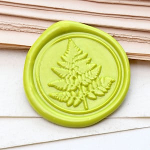 Fern Leaf Wax Seal Timbre / Cire scelletimbre Kit /Custom Sealing Wax Timbre / timbre de cire de mariage