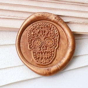 Zucker Schädel Wachs Siegel Stempel / Wachs Siegel Stempel Kit /Custom Siegel Wachs Stempel/Hochzeit Wachs Siegel Stempel