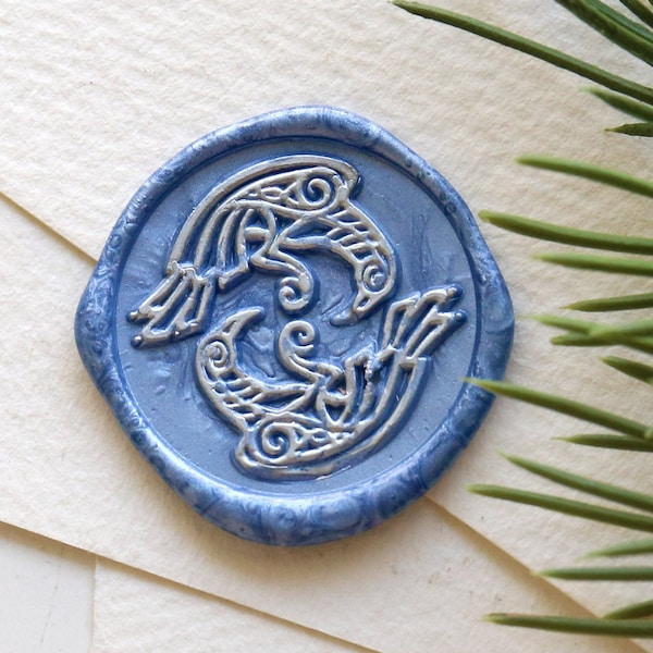 Viking Odin's Raven wax  Seal Stamp /Ravens Hugin wax seal Stamp/Munin Norse Mythology Custom Sealing Wax Stamp/wedding wax seal stamp