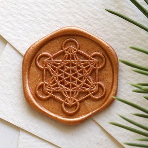 Metatron's Cube Sacred Geometry wax  Seal Stamp /spiritual wax seal Stamp/Custom Sealing Wax Stamp/wedding wax seal stamp