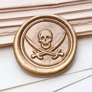 Pirate Skull Wax Seal Stamp/Wax seal Stamp Kit /Custom Sealing Wax Stamp/wedding wax seal stamp