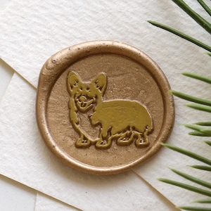 Corgi Wax Seal Stempel / hond wax seal Stempel / Aangepaste Sealing Wax Stempel / bruiloft wax seal stempel