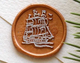 Sello de sello de cera de barco / sello de cera del barco pirata Sello / Sello de cera de sellado personalizado / sello de cera de la boda