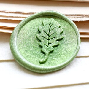 Timbre de joint de cire de feuille de chêne /scellez le kit de timbre /Custom Sealing Wax Timbre/timbre de cire de mariage /cadeau de Noel