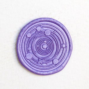 Galaxy Wax Seal Stamp/ Planets space wax seal Stamp/Custom Sealing Wax Stamp/wedding wax seal stamp