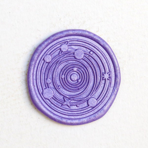Galaxy Wax Seal Stamp/ Planets space wax seal Stamp/Custom Sealing Wax Stamp/wedding wax seal stamp