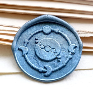 Moon phase  Wax Seal Stamp /moon wax seal Stamp kit /Custom Sealing Wax Stamp/wedding wax seal stamp/Christmas Gift