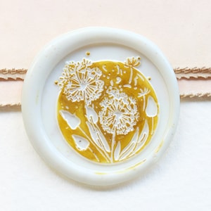 Dandelion  wax Seal Stamp /envelop wax seal Stamp/Custom Sealing Wax Stamp/wedding wax seal stamp