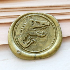 Dinosaur  T-Rex  Wax seal stamp /Wax seal Stamp kit /Custom Sealing Wax Stamp/wedding wax seal stamp