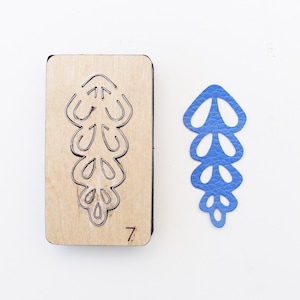 Flower Dangle Earring Leather cutting Die,  earring dangle Steel Rule Metal Die Cutter ,Leather Die Cut Mold,Leather Punch Crafts Kraft Tool